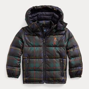 Polo Ralph Lauren Polo Bear 650 Duck Down Tartan Puffer Jacket